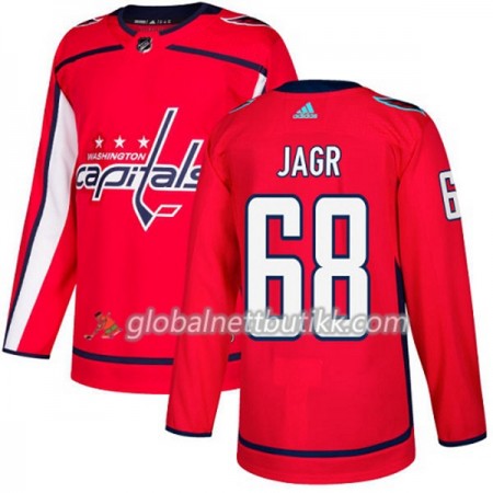 Washington Capitals Hockeydrakt Jaromir Jagr 68 2017-2018 Rød Adidas Authentic - Herre